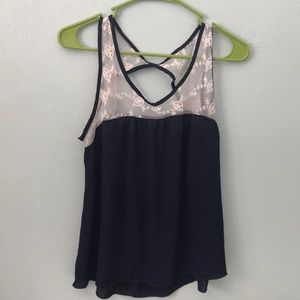 Paper crane tank top- small